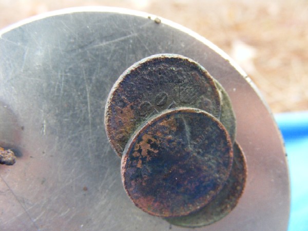 Four pennies 'fused' together